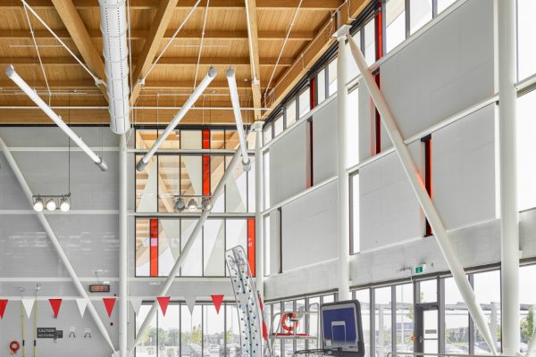Projet Aaniin Community Center and Library - Structure de bois