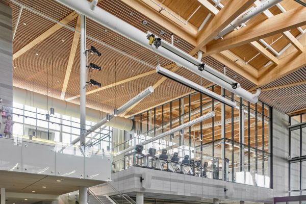 Projet Aaniin Community Center and Library - Structure de bois
