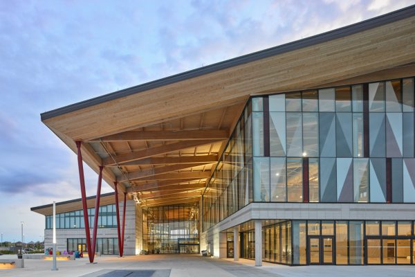 Projet Aaniin Community Center and Library - Structure de bois