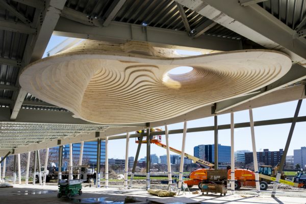 Projet Mill River Park - Structure de bois