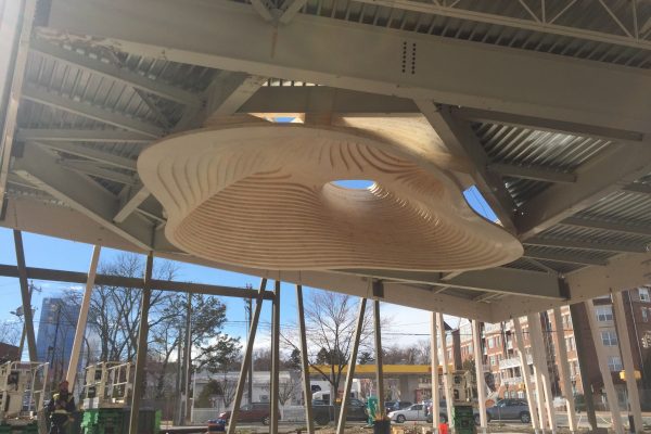 Projet Mill River Park - Structure de bois