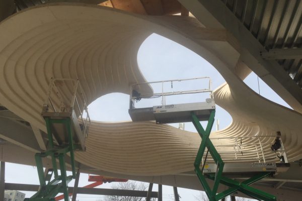 Projet Mill River Park - Structure de bois