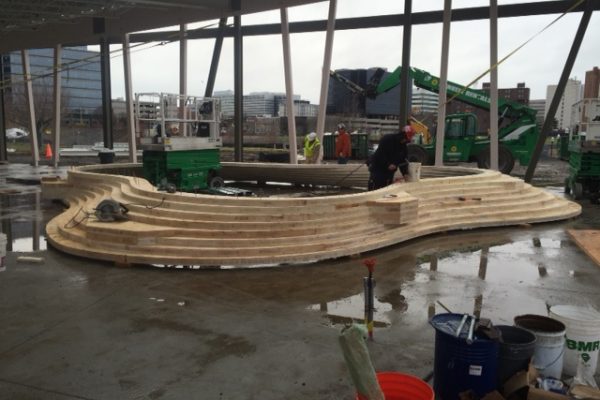Projet Mill River Park - Structure de bois